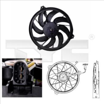 Ventilateur, refroidissement du moteur TYC OEM 125391