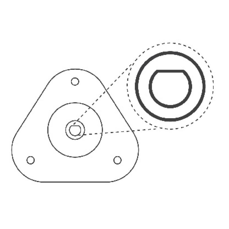 Kit de réparation, coupelle de suspension KYB SM5658 - Visuel 2