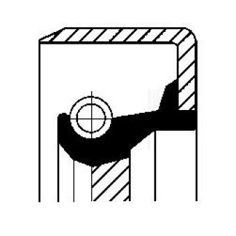 Bague d'étanchéité, boîte de vitesse manuel CORTECO 12011445B pour AUDI Q7 3.0 24V Q4 - 231cv