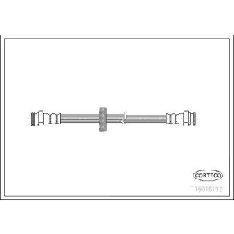 Flexible de frein CORTECO 19018132 pour PEUGEOT PARTNER 1.9 JTD 110 - 110cv