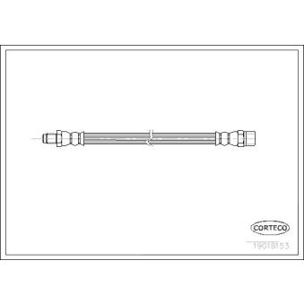 Flexible de frein CORTECO 19018153 pour VOLKSWAGEN CADDY 2.4 D - 62cv