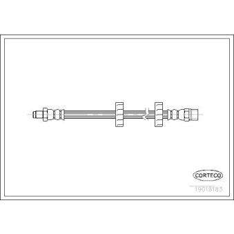 Flexible de frein CORTECO 19018183 pour IVECO DAILY 1.3 - 55ch