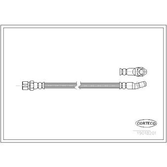 Flexible de frein CORTECO 19018201