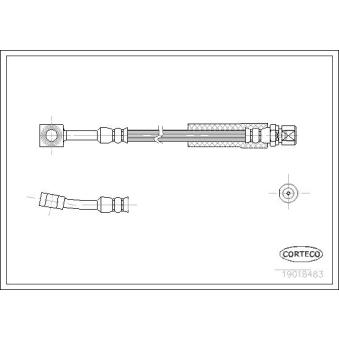 Flexible de frein CORTECO 19018483 pour MAZDA CX-9 2.0 - 110cv