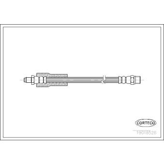 Flexible de frein CORTECO 19018526 pour LADA TOSCANA 1.1 - 60cv