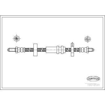 Flexible de frein CORTECO OEM 60536813 Flexible de frein CORTECO OEM 60536813