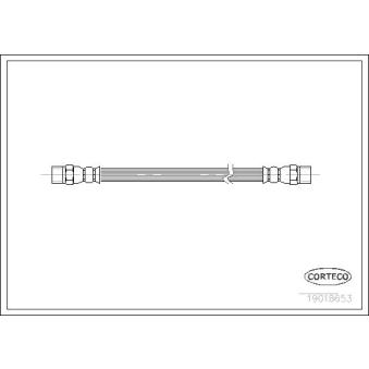 Flexible de frein CORTECO 19018653 pour DACIA DOKKER 1.9 - 112cv