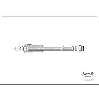 Flexible de frein CORTECO 19018665 pour AUDI A4 1.9 - 98cv