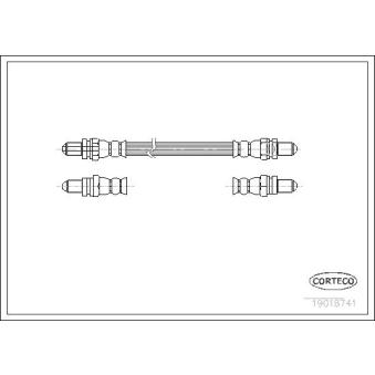 Flexible de frein CORTECO OEM 1613354