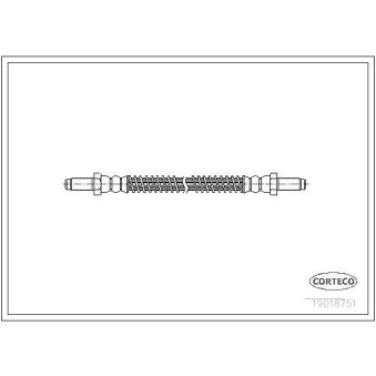 Flexible de frein CORTECO 19018751 pour FORD CAPRI 3.0 - 138cv