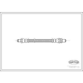 Flexible de frein CORTECO 19018773 pour FIAT STILO 2.9 - 145cv