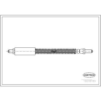 Flexible de frein CORTECO 19018789 Flexible de frein CORTECO 19018789