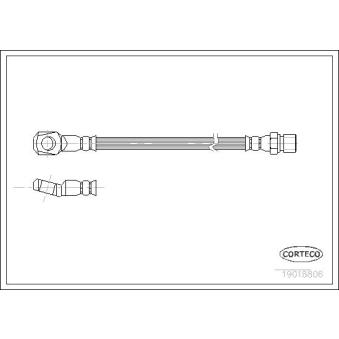 Flexible de frein CORTECO OEM 6314280035
