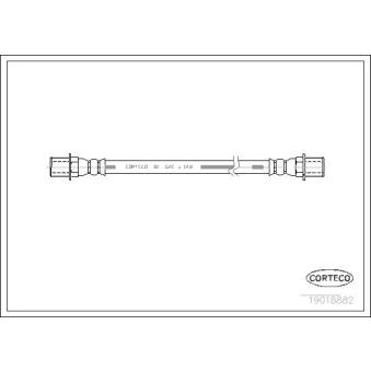 Flexible de frein CORTECO OEM 481607 Flexible de frein CORTECO OEM 481607