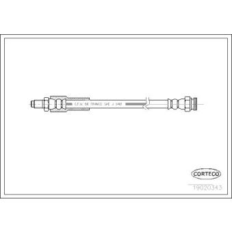 Flexible de frein CORTECO OEM 7701348920