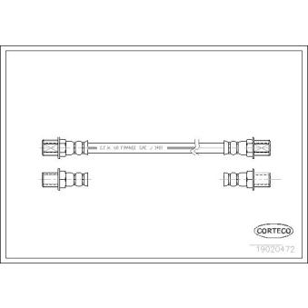 Flexible de frein CORTECO [19020472]