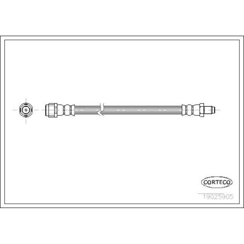 Flexible de frein CORTECO 19025905 - Visuel 1