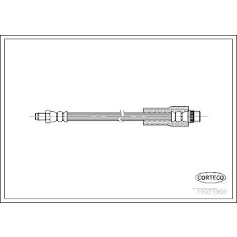 Flexible de frein CORTECO 19025989 pour OPEL ARENA 1.9 D - 60cv