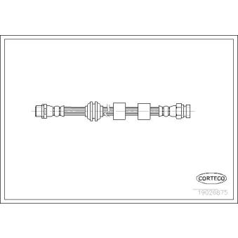 Flexible de frein CORTECO OEM YM212078AB Flexible de frein CORTECO OEM YM212078AB