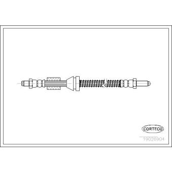 Flexible de frein CORTECO 19026904 pour ALFA ROMEO 90 1.8 TD - 90cv