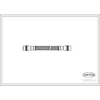 Flexible de frein CORTECO 19030132 pour CITROEN C5 2.2 HDI - 133cv