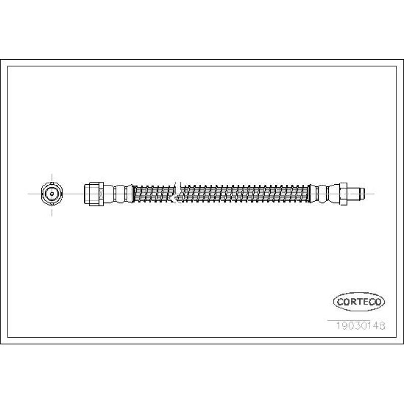 Flexible de frein CORTECO 19030148 - Visuel 1