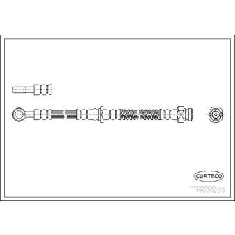 Flexible de frein CORTECO 19030293 pour MITSUBISHI SPACE 1.6 16V - 98cv