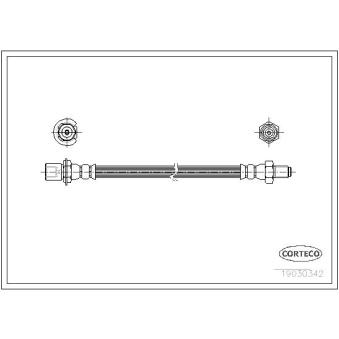 Flexible de frein CORTECO OEM 9694034305 Flexible de frein CORTECO OEM 9694034305