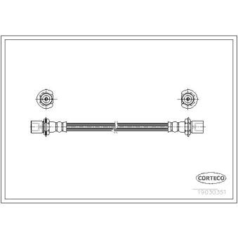 Flexible de frein CORTECO 19030351