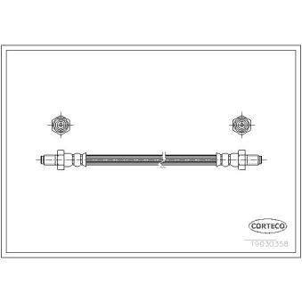 Flexible de frein CORTECO 19030358