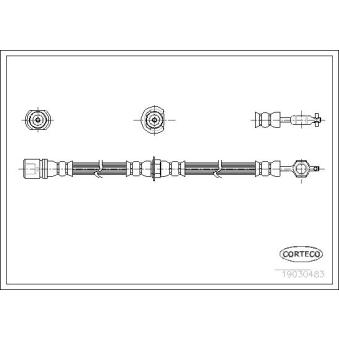 Flexible de frein CORTECO 19030483 pour BMW Série 5 1.6 - 84cv