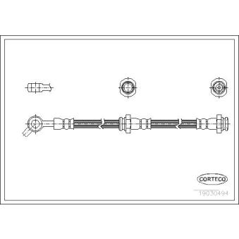 Flexible de frein CORTECO 19030494