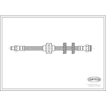 Flexible de frein CORTECO 19031581 pour ALFA ROMEO 156 3.2 GTA - 250cv