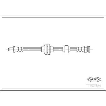 Flexible de frein CORTECO 19031585 pour ALFA ROMEO 166 2.4 JTD - 163cv