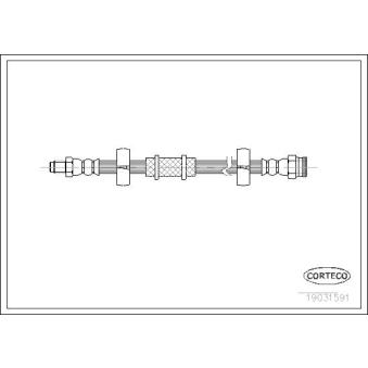Flexible de frein CORTECO 19031591