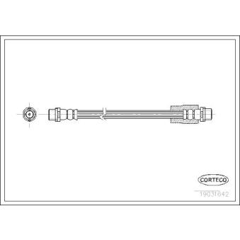 Flexible de frein CORTECO 19031642 pour CITROEN SPACETOURER 3.0 - 220cv
