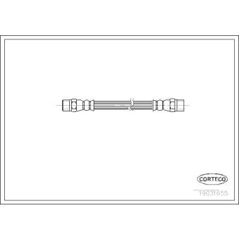 Flexible de frein CORTECO 19031655 pour BMW Série 5 525 td - 116cv