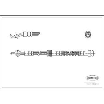 Flexible de frein CORTECO OEM 96212323 Flexible de frein CORTECO OEM 96212323