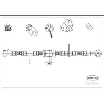 Flexible de frein avant droit CORTECO OEM 01464SM4010