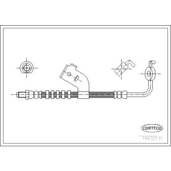 Flexible de frein avant gauche CORTECO OEM 6941702