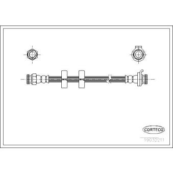 Flexible de frein CORTECO 19032211 pour ALFA ROMEO SPIDER 3.0 V6 - 218cv