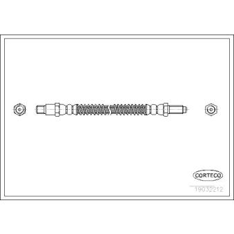 Flexible de frein CORTECO OEM GVP1009 Flexible de frein CORTECO OEM GVP1009