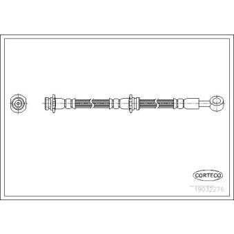 Flexible de frein arrière gauche CORTECO [19032276]