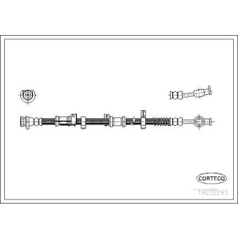 Flexible de frein avant droit CORTECO [19032293]