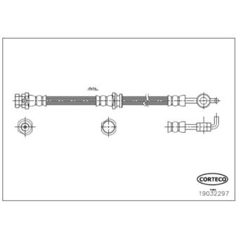 Flexible de frein CORTECO 19032297 pour MAZDA 626 1.8 - 90cv