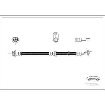 Flexible de frein CORTECO OEM 01465S6D000