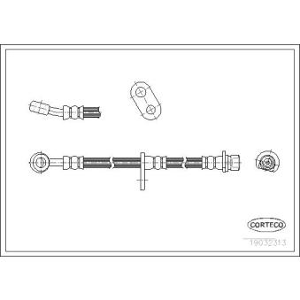 Flexible de frein arrière droit CORTECO OEM 01466S5AJ03