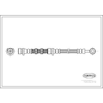 Flexible de frein CORTECO 19032319 pour LAND ROVER FREELANDER 1.8 4x4 - 117cv