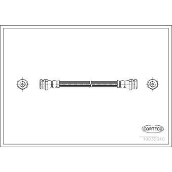 Flexible de frein CORTECO 19032340 pour MAZDA 626 2.0 TD - 110cv