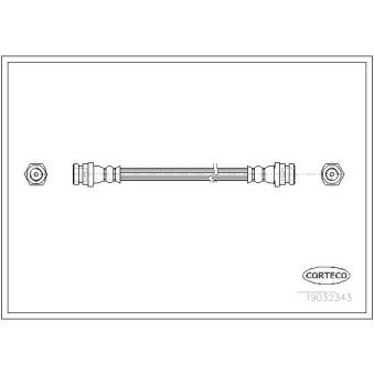 Flexible de frein CORTECO 19032343